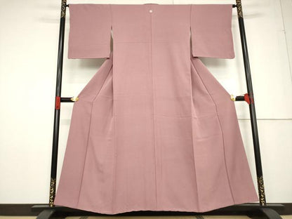 平和屋着物●上質な色無地 鴇浅葱色 正絹 逸品 AABF6121ck