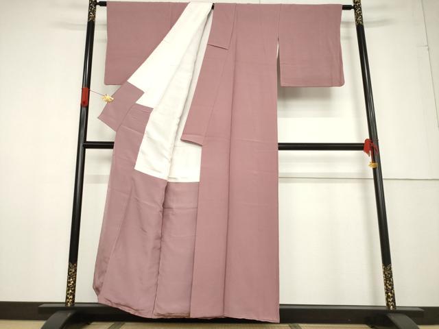 平和屋着物●上質な色無地 鴇浅葱色 正絹 逸品 AABF6121ck