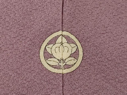 平和屋着物●上質な色無地 梅鼠色 正絹 逸品 AABF6124ck