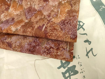 平和屋着物●洗える最高級着物 ＜英＞はなぶさ謹製 小紋 北山紅葉 たとう紙付き 洗える着物 AABF6127ck