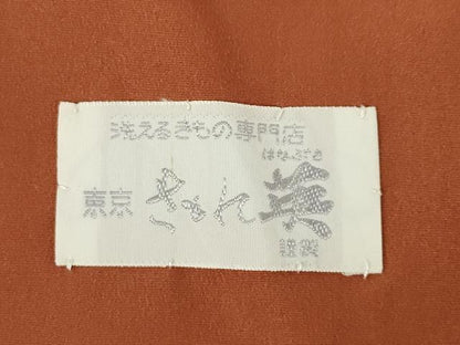 平和屋着物●洗える最高級着物 ＜英＞はなぶさ謹製 小紋 北山紅葉 たとう紙付き 洗える着物 AABF6127ck