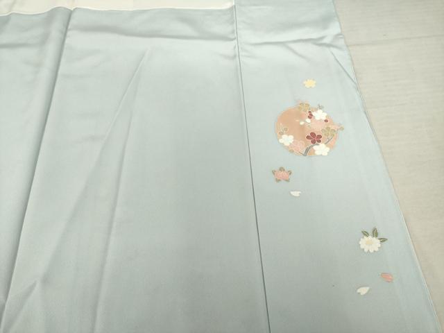平和屋着物●訪問着 友禅 駒刺繍 花丸文 金彩 三越扱い 正絹 逸品 AABF6134ck