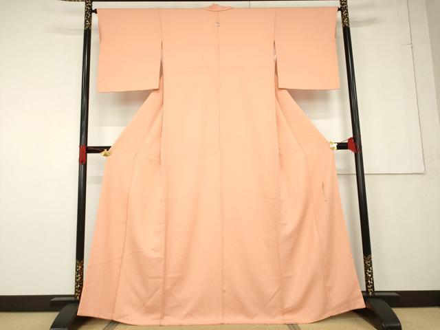 平和屋着物●本草木染作家 瑞鳳 色無地 東雲色 正絹 逸品 AABF6136ck