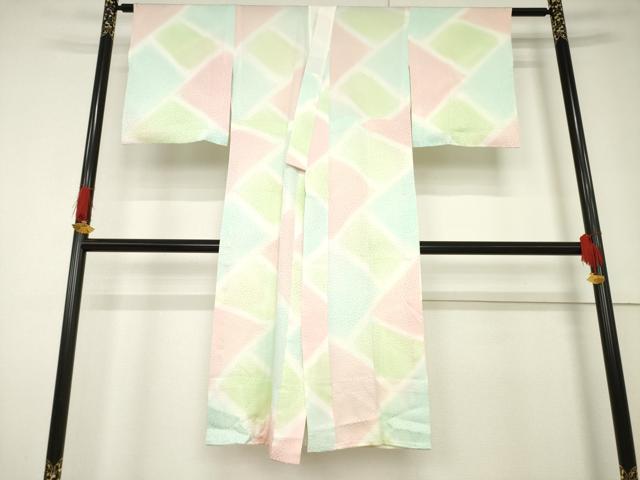 平和屋着物●長襦袢 無双仕立て 桜尽くし地紋 暈し染め 正絹 逸品 AABF6137ck