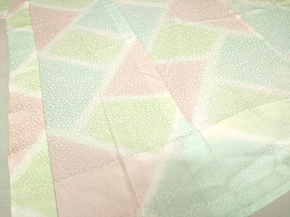 平和屋着物●長襦袢 無双仕立て 桜尽くし地紋 暈し染め 正絹 逸品 AABF6137ck