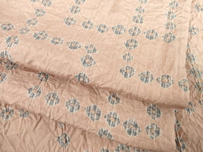 平和屋着物●上質な紬 絞り 幾何学文様 正絹 逸品 AABF6142ck