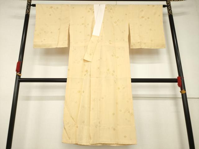 平和屋着物●長襦袢 無双仕立て 舞花文 金銀彩 正絹 逸品 AABF6144ck