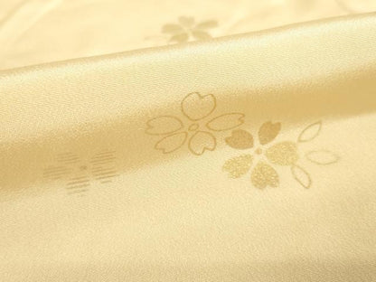 平和屋着物●長襦袢 無双仕立て 舞花文 金銀彩 正絹 逸品 AABF6144ck