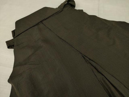 平和屋着物●男性 馬乗り袴 縞 正絹 逸品 AABF6147ck