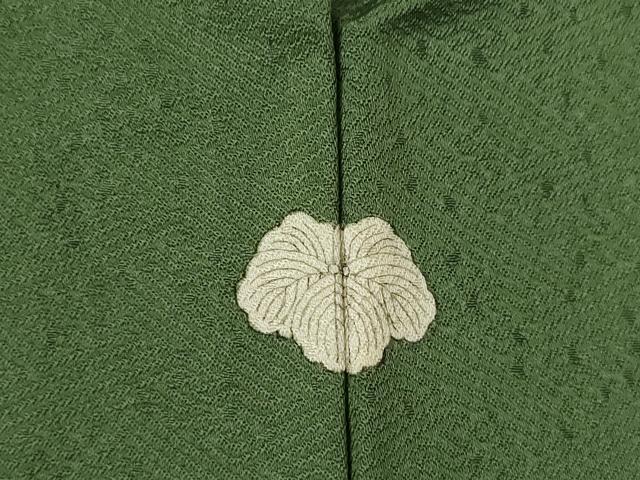 平和屋着物●上質な色無地 藍媚茶色 正絹 逸品 AABF6150ck