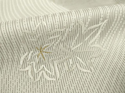 平和屋着物●本場大島紬 訪問着 刺繍 流水風景文 暈し染め 金彩 正絹 逸品 AABF6152ck