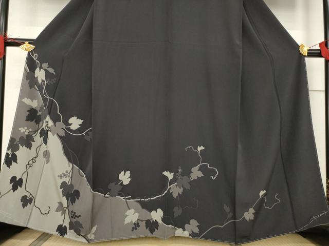 平和屋着物●京都の名門ブランド 銀花仙 訪問着 葡萄蔦草文 正絹 逸品 未使用 AABF6154ck