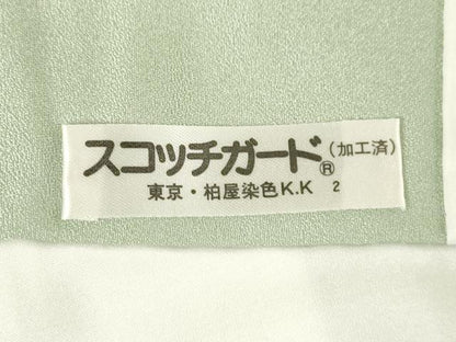 平和屋着物●金彩友禅 卓越技能者・名工・和田光正 訪問着 地紙花文 金彩 保証書付き ロング丈 正絹 逸品 未使用 AABF6166ck