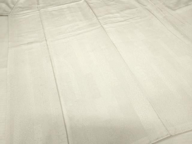 平和屋着物●江紋屋　三田村浩幸　江戸小紋　幸江紋　短冊吉祥花文　浜ちりめん　反端付き　正絹　逸品　AABF6177ck