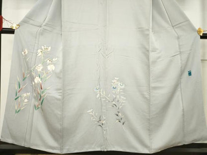 平和屋着物●友禅作家 佐藤平八 訪問着 草花文 正絹 逸品 AABF6186ck