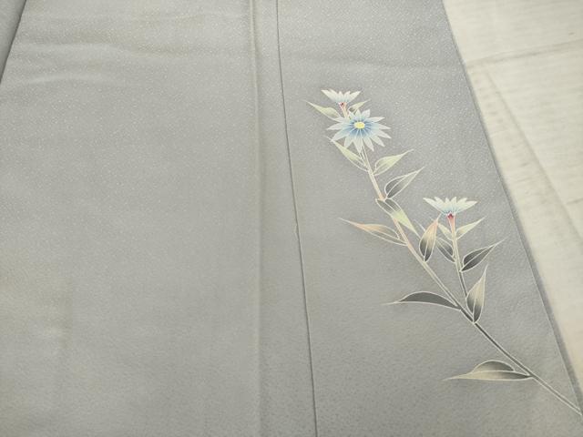 平和屋着物●友禅作家 佐藤平八 訪問着 草花文 正絹 逸品 AABF6186ck