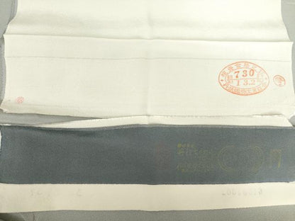 平和屋着物●江戸小紋 訪問着 鮫小紋柄 暈し染め 丹後ちりめん 反端付き 正絹 逸品 未使用 AABF6197ck