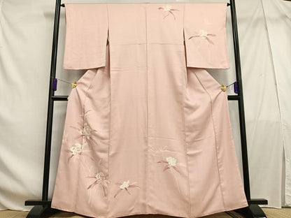 平和屋着物■訪問着 刺繍 枝花文 大丸扱い 正絹 逸品 AABF6222oa