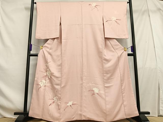 平和屋着物■訪問着 刺繍 枝花文 大丸扱い 正絹 逸品 AABF6222oa