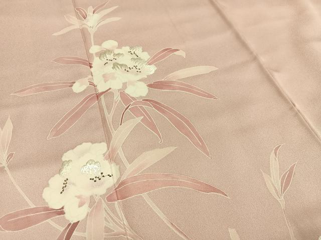 平和屋着物■訪問着 刺繍 枝花文 大丸扱い 正絹 逸品 AABF6222oa