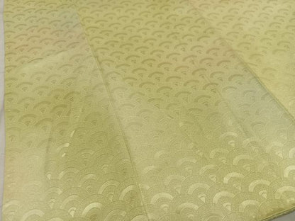 平和屋着物■上質な小紋 青海波地紋 暈し染め 正絹 逸品 AABF6227oa