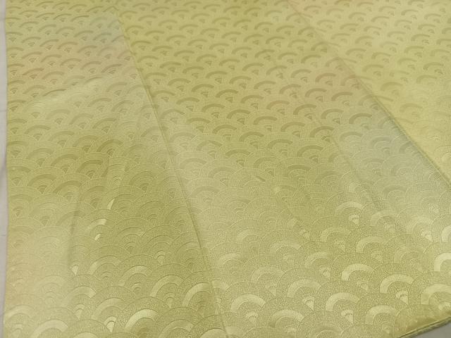 平和屋着物■上質な小紋 青海波地紋 暈し染め 正絹 逸品 AABF6227oa