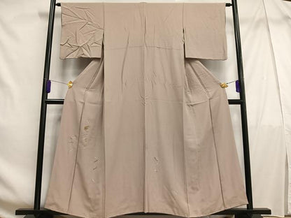 平和屋着物■豪華色留袖 総刺繍 松葉文 松ぼっくり 金銀糸 正絹 逸品 AABF6232oa