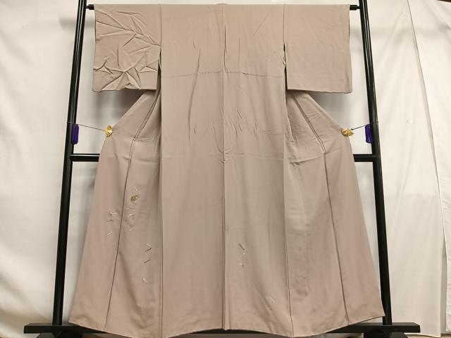 平和屋着物■豪華色留袖 総刺繍 松葉文 松ぼっくり 金銀糸 正絹 逸品 AABF6232oa