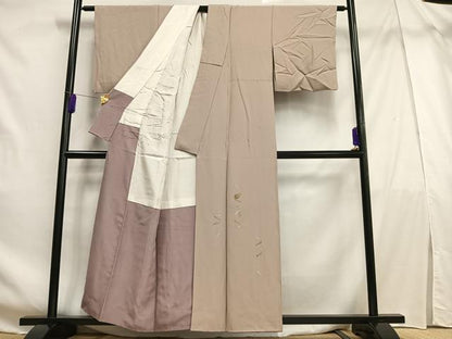 平和屋着物■豪華色留袖 総刺繍 松葉文 松ぼっくり 金銀糸 正絹 逸品 AABF6232oa