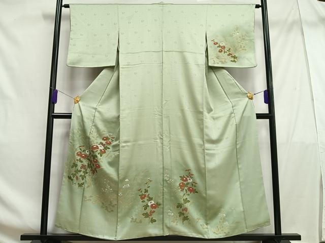 平和屋着物■訪問着 枝花文 暈し染め 金彩 正絹 逸品 AABF6243oa