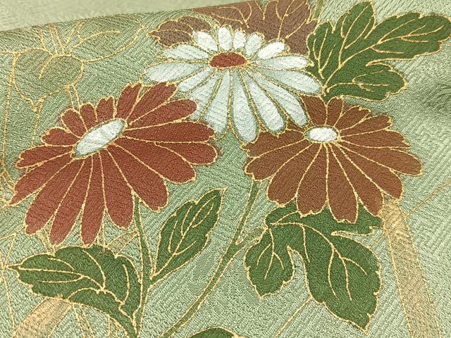 平和屋着物■訪問着 枝花文 暈し染め 金彩 正絹 逸品 AABF6243oa