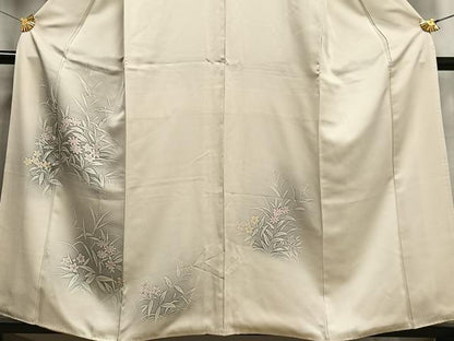 平和屋着物■訪問着 枝花文 暈し染め 正絹 逸品 AABF6262oa