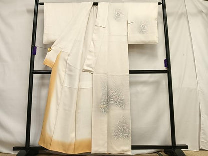 平和屋着物■訪問着 枝花文 暈し染め 正絹 逸品 AABF6262oa