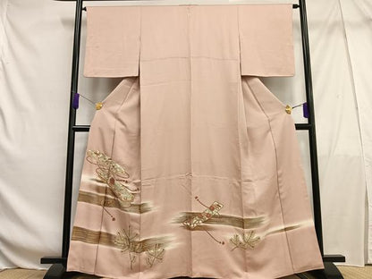 平和屋着物■豪華色留袖　駒刺繍　文箱松葉文　暈し染め　金彩　正絹　逸品　AABF6265oa