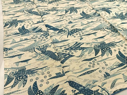 平和屋着物■上質な小紋 風景文 正絹 逸品 AABF6266oa