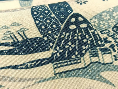 平和屋着物■上質な小紋 風景文 正絹 逸品 AABF6266oa