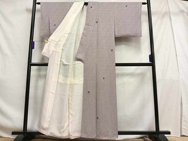 平和屋着物■上質な小紋　亀甲文　正絹　逸品　AABF6269oa