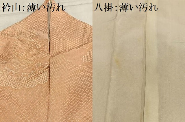 平和屋着物■上質な小紋　花菱文　暈し染め　正絹　逸品　AABF6279oa