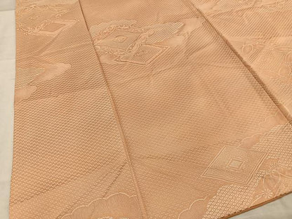 平和屋着物■上質な小紋　花菱文　暈し染め　正絹　逸品　AABF6279oa