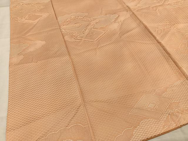 平和屋着物■上質な小紋　花菱文　暈し染め　正絹　逸品　AABF6279oa