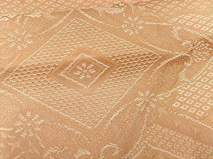 平和屋着物■上質な小紋　花菱文　暈し染め　正絹　逸品　AABF6279oa