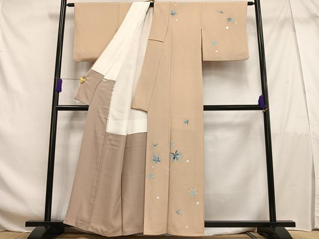 平和屋着物■訪問着 楓文 銀彩 正絹 逸品 AABF6288oa