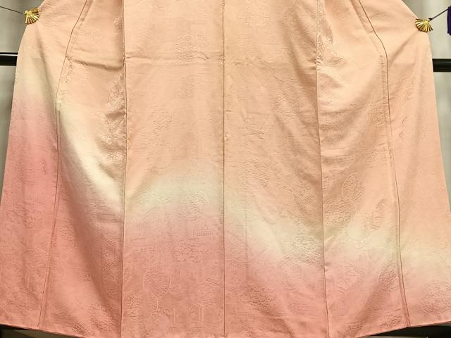 平和屋着物■訪問着 飾花地紋 暈し染め 正絹 逸品 AABF6312oa