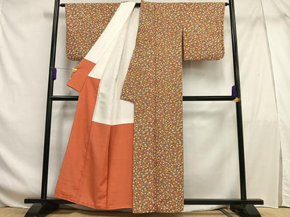 平和屋着物■上質な小紋 花尽くし 正絹 逸品 AABF6318oa