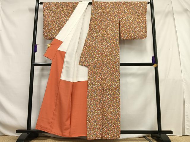 平和屋着物■上質な小紋 花尽くし 正絹 逸品 AABF6318oa
