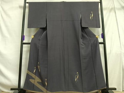 平和屋着物■訪問着 駒刺繍 冠鶴 やまと誂製 正絹 逸品 AABF6321oa