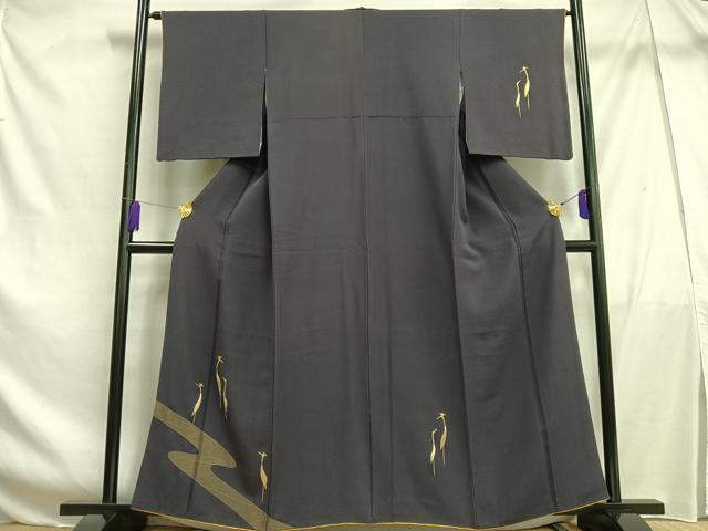 平和屋着物■訪問着 駒刺繍 冠鶴 やまと誂製 正絹 逸品 AABF6321oa
