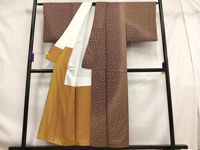 平和屋着物■訪問着 草花文 暈し染め 正絹 逸品 AABF6328oa