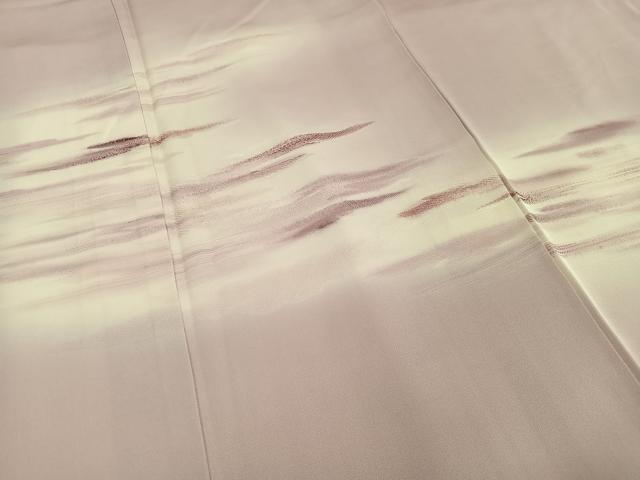 平和屋着物■訪問着 地紋起こし 霞文 暈し染め 正絹 逸品 AABF6343oa