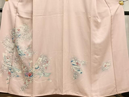 平和屋着物■訪問着 短冊花文 暈し染め 正絹 逸品 AABF6354oa